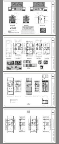 16x30 House 878 Sq Ft Pdf Floor Plan Model 23c Ebay