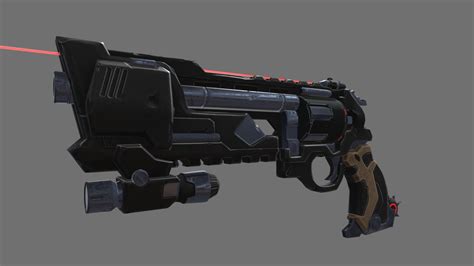 Mccree Overwatch Pistol 3d Model By Luke Hughes Lhughes 40dcdf5