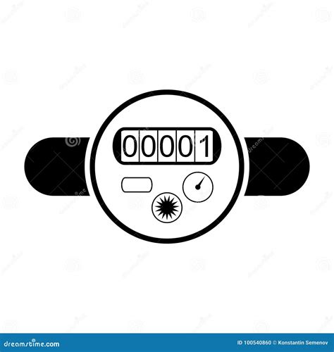 Water Meter Icon Stock Illustration Illustration Of Kitchen 100540860