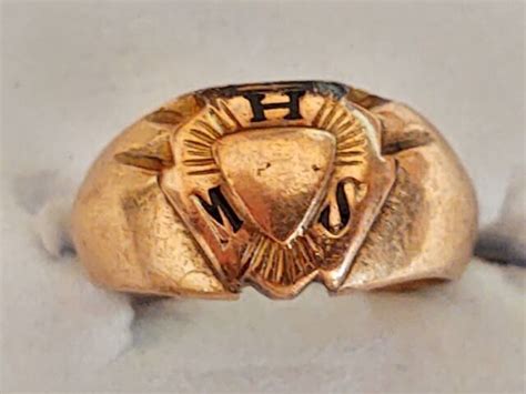 Vintage 10k Yellow Gold High School Class Ring Size 3 C43 Ebay