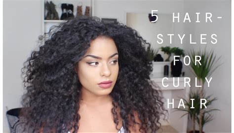 Therefore, you should keep it hydrated as you make sure the products you use don't weigh the hair down. 5 QUICK EASY HAIRSTYLES FOR CURLY HAIR - YouTube