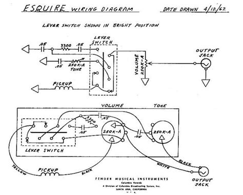 Fender Esquire Wiring Diagram Original