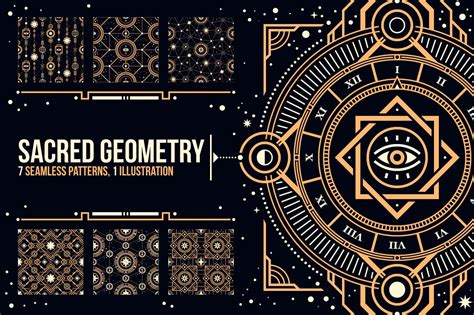 Sacred Geometry Custom Designed Graphic Patterns ~ Creative Market