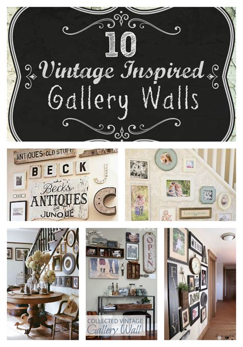 Inspiration Mash Up 10 Vintage Inspired Gallery Walls Gallery Wall