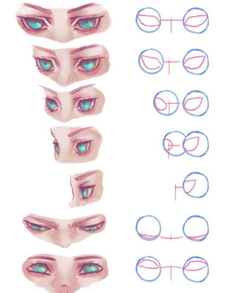 Another How To Draw Eyes In Various Perspective For You 👁️👁️ Credit