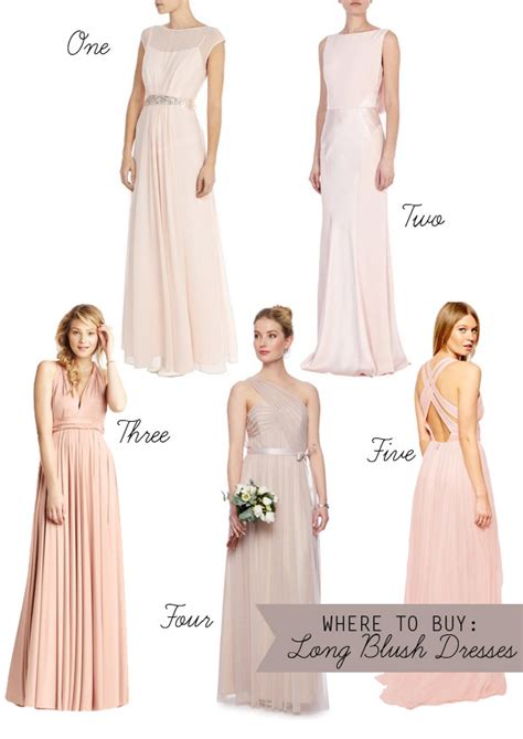Blush bridesmaid dresses in 500+ mismatched styles long and short, under 100, includes blush pink, blush, silver pink etc., 150+ color samples avail beautiful dress! Subtle and Sweet - Blush Bridesmaids Dresses | OneFabDay.com