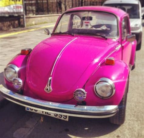 Beautiful Pink Vintage Car Volkswagonclassiccars Pink Vw Bug