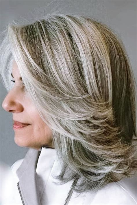 30 Long Hairstyles For Grey Hair Over 60 Girlstheticcom