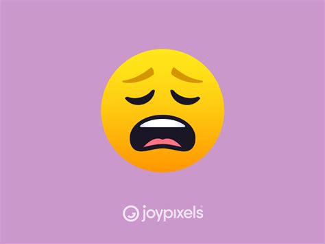 The Joypixels Weary Face Emoji Version 50 By Joypixels On Dribbble