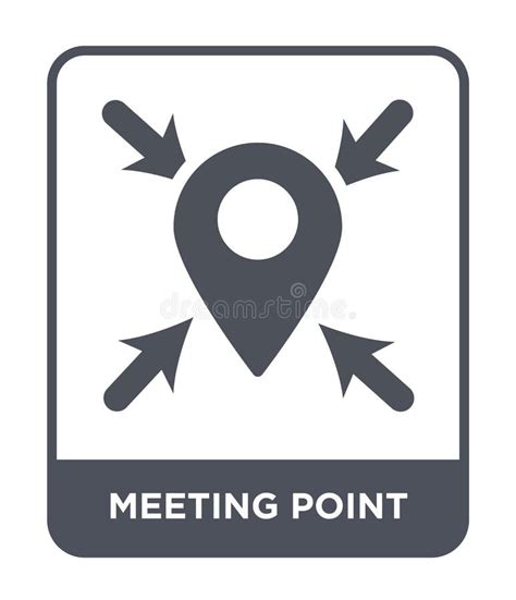 Meeting Point Sign Stock Vector Illustration Of Sign 5430960