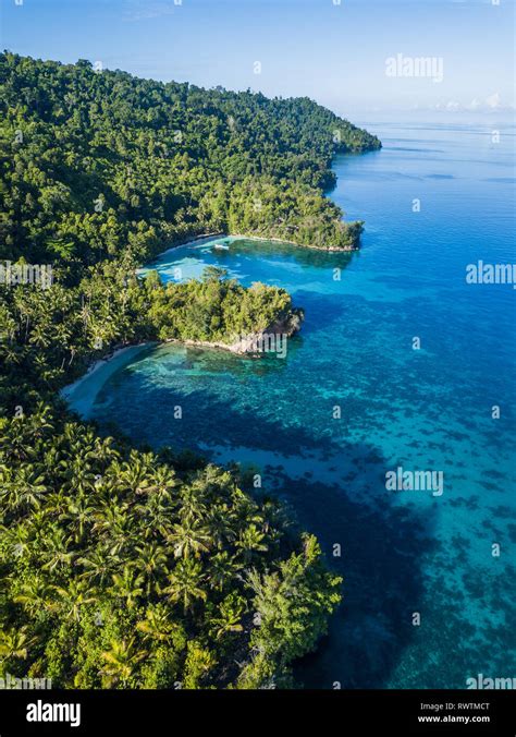The Coastline Of The Togian Islands In Sulawesi Indonesia Stock Photo