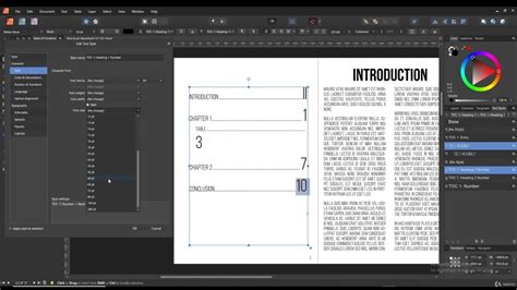 Affinity Publisher For Beginners Lecture1 18 Table Of Contents Affinity