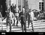 Adolf Hitler with Wilhelm Brueckner, Oskar von Hindenburg and Otto ...