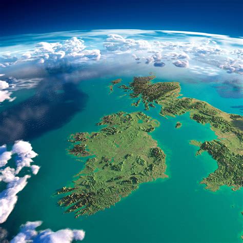 Satellite Map Of Ireland