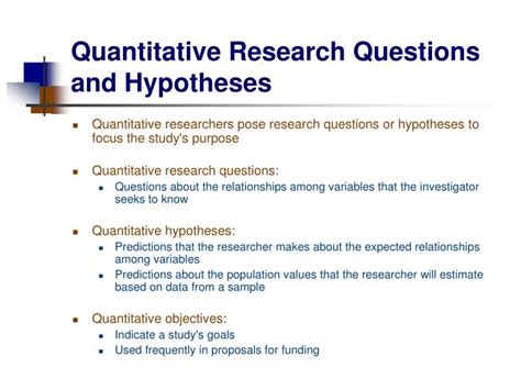 A null hypothesis (h0) exists when a researcher believes there is no relationship between the two variables or a lack of information to state a scientific hypothesis. PPT - Chapter Seven: Research Questions and Hypotheses ...