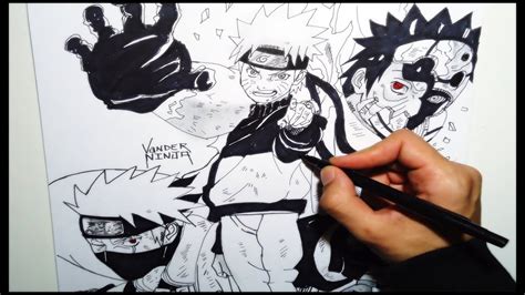 Drawing Naruto Kakashi Obito Youtube