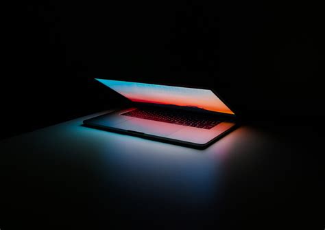Open Laptop Dark Redeeming Productivity