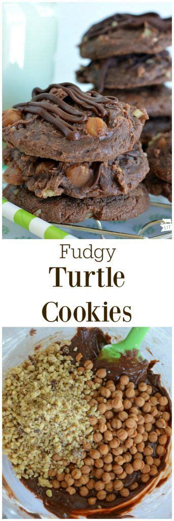 Fudgy Turtle Cookies Are Insanely Packed With Chocoalte Caramel And