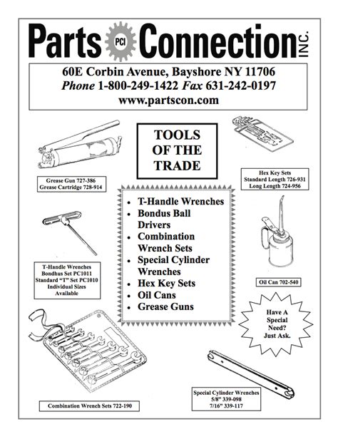Tools Of The Trade Parts Connection