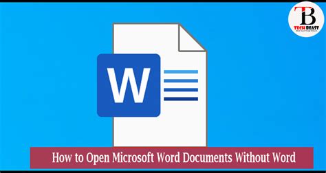 Open Microsoft Word Documents Without Word Install Step By Step Guide