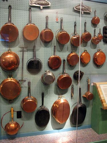 Julia Childs Wall Of Pans I Love How She Drew Outlines Of Flickr