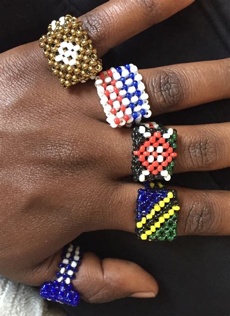 Beaded Rings African Jewelry Maasai Rings African Beaded Etsy