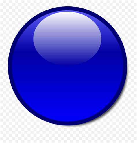 Blue Clip File Picture 3d Blue Circle Png Emojiblue Dot Emoji Free