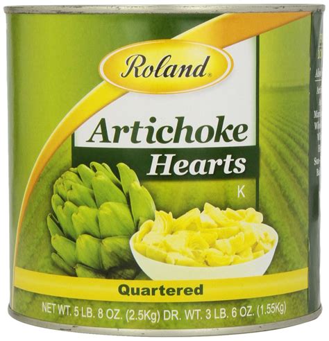 Roland Quartered Artichoke Hearts 55 Lb Can Pack Of Two