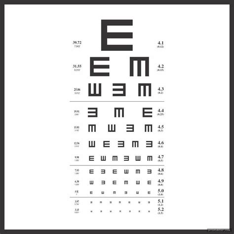 Pediatric Eye Chart Eye Chart Printable