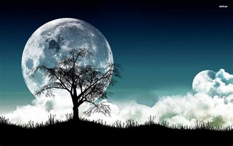 Free Download Wallpaper Nature Wallpaper Moonlight Landscape 1680x1050