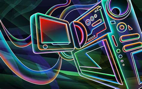 3d Neon Wallpapers Wallpaper Cave