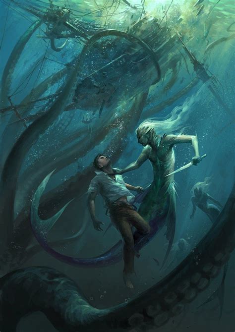 Mermaid 2 By On Deviantart Dark Fantasy