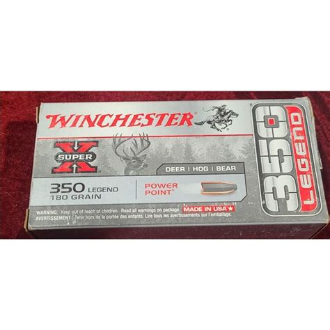 Winchester 350 Legend 180gr Power Point