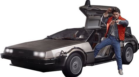 Delorean Marty Back To The Future Png Transparente Stickpng