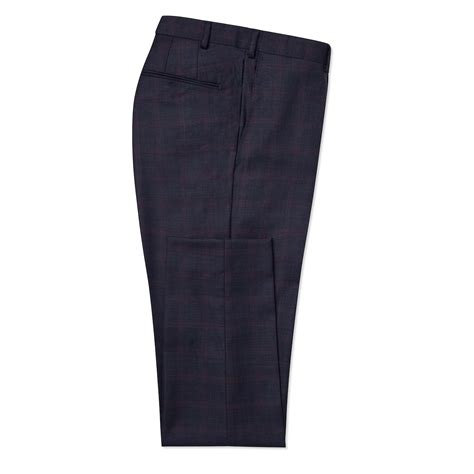 Navy Burgundy Plaid Jhilburn