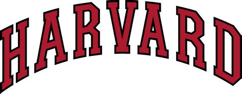 Harvard Crimson Logo Wordmark Logo 2002 2020 Arched Harvard In