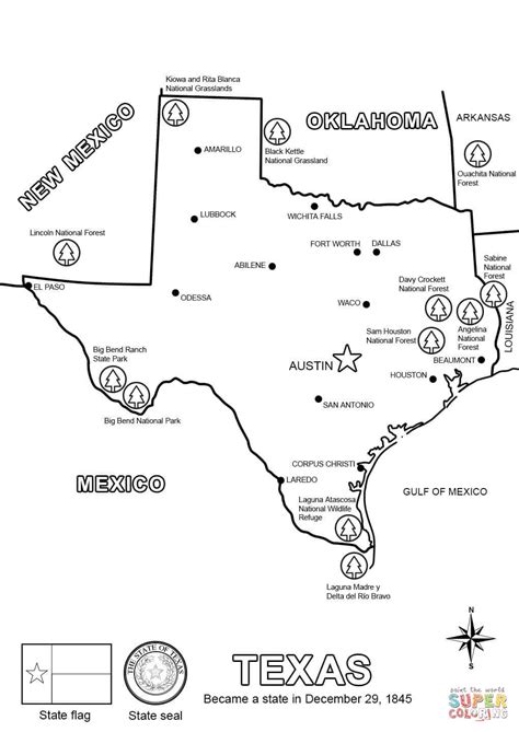 Printable Map Of Texas For Kids Printable Maps Online