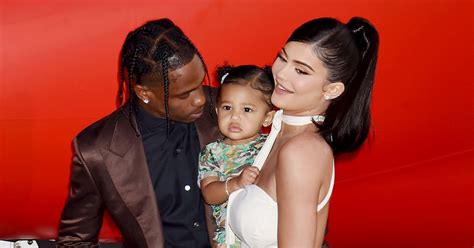 Kylie Jenner Travis Scott Stormi At Halloween Park Great Team