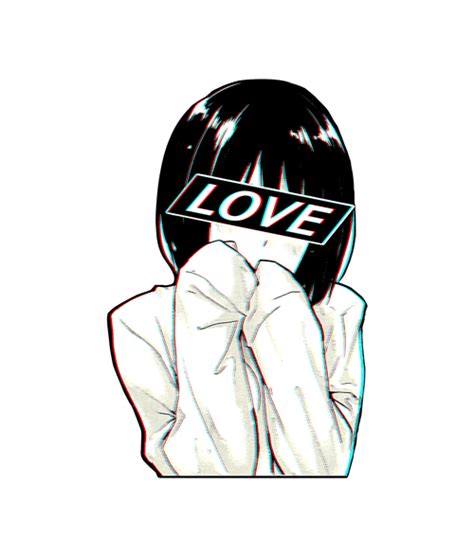 Love Sad Japanese Aesthetic Sweatshirt Unisex Size Sml