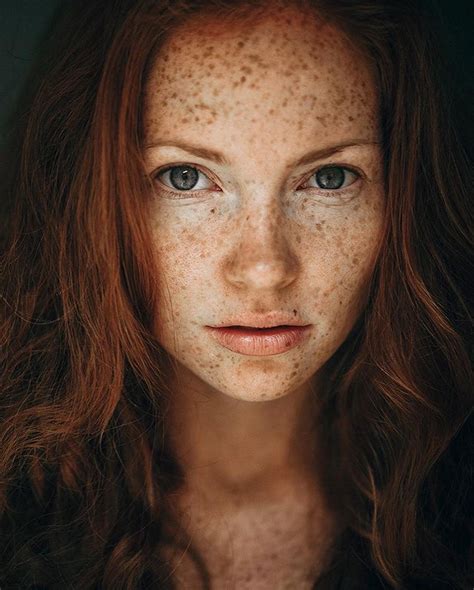 Pin By М Б On Oksana Butovskaya In 2020 Black Hair And Freckles Skincare Video Beautiful Redhead