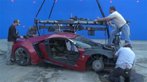 fast and furious 7 behind the scenes car jump lykan hypersport youtube