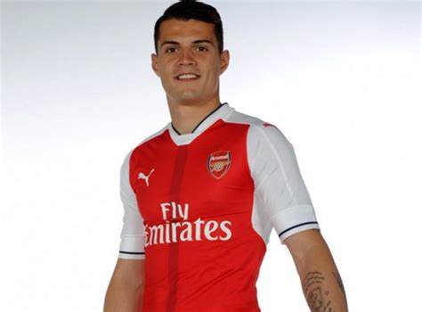 Since i've been here he has always shown that. Granit Xhaka joins Arsenal: Arsene Wenger hails signing of ...