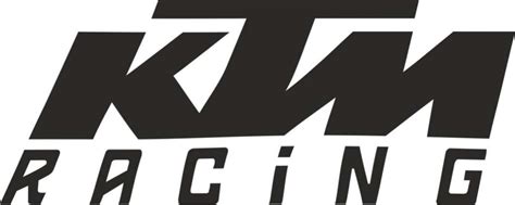 Ktm Logo Cut Black Sticker Mxgone Best Moto Decals