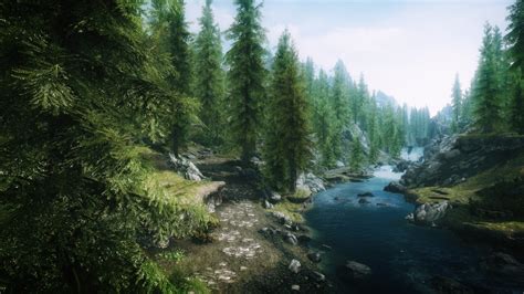 Download 2560x1440 The Elder Scrolls V Skyrim Landscape River