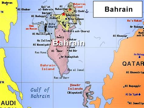 Political Map Of Bahrain Ezilon Maps Images