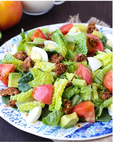 Healthy Cobb Salad With Yogurt Ranch Dressing Making Thyme For Health
