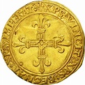 Coin, France, Charles VIII, Ecu d'or, Paris, EF(40-45), Gold, Duplessy ...