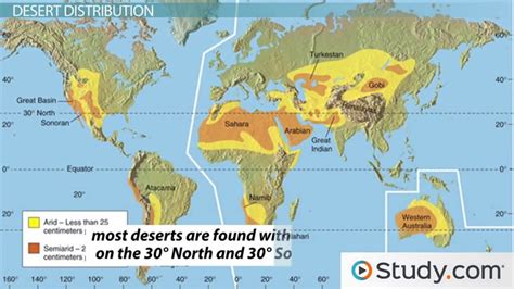 Map Of The Largest Deserts In The World