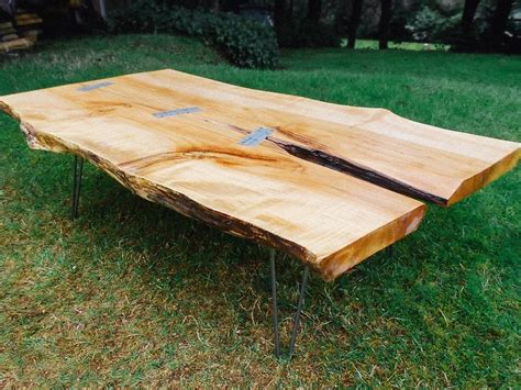 *these are one of a kind pieces. Hand Made Maple Slab Coffee Table by Wood Shed Production | CustomMade.com