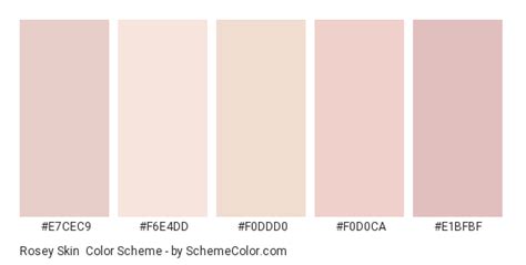 Rosey Skin Color Scheme Pink